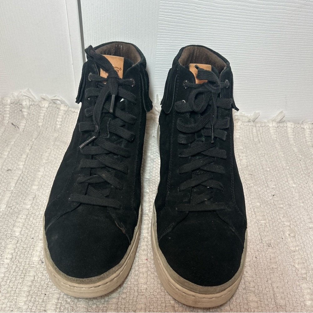 Ugg Australia Cali Sneaker High Fringe Cream Cap 13 Shoes 1020137 High Top Suede